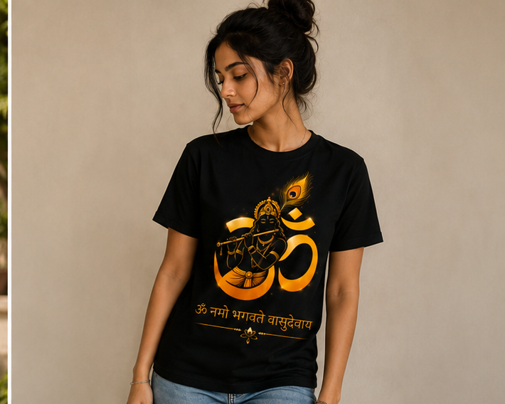 Krishna Divine Om Tee – DevTatva Edition