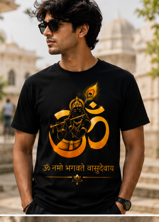 Krishna Divine Om Tee – DevTatva Edition